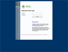 Tablet Screenshot of employee.questdiagnostics.com