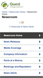 Mobile Screenshot of newsroom.questdiagnostics.com