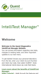 Mobile Screenshot of intellitestmanager.questdiagnostics.com